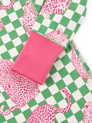 Chelsea Peers Panthera Check Print Long Pyjamas Set - Image 4 of 5