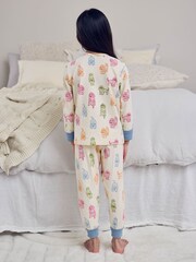 Chelsea Peers White Kids Rainbow Cockapoo Print Long Pyjamas Set - Image 5 of 5