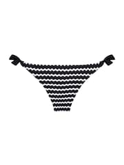 Chelsea Peers Black Crochet Sandwave Tie Side Bikini Bottoms - Image 5 of 6
