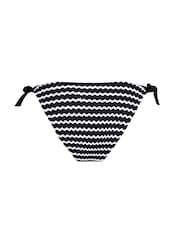 Chelsea Peers Black Crochet Sandwave Tie Side Bikini Bottoms - Image 6 of 6