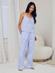 Chelsea Peers Soleil Stripe Print Long Pyjamas Set - صورة 1 من 7