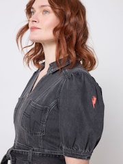 SCAMP & DUDE Denim-Kleid mit durchgehendem Reißverschluss und Kragen - Bild 3 von 3