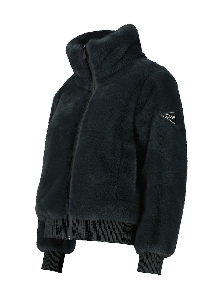 CMP Premium Faux Fur High Neck Fleece Coat - Bilde 3 av 3