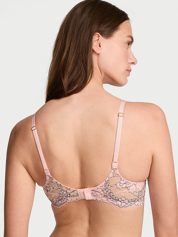 Victoria's Secret Angel Pink Push Up Lace Bra - Image 2 of 2 Victoria's Secret Angel Pink Push Up Lace Bra - Image 2 of 2