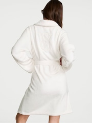 Victoria's Secret Coconut White Fluffy Robe - Image 2 of 2
