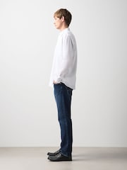 Dark Blue Slim Fit Vintage Jeans - Image 4 of 6