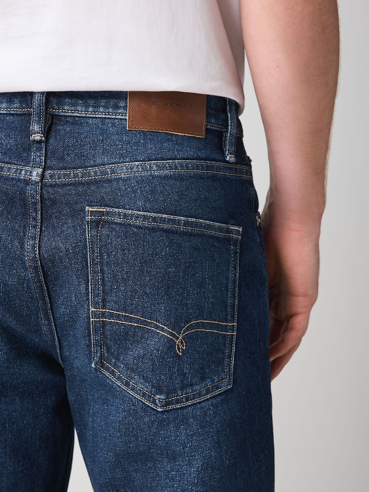 Dark Blue Slim Fit Vintage Jeans - Image 6 of 6 Dark Blue Slim Fit Vintage Jeans - Image 6 of 6