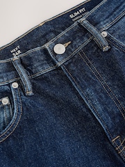 Dark Blue Slim Fit Vintage Jeans - Image 9 of 11