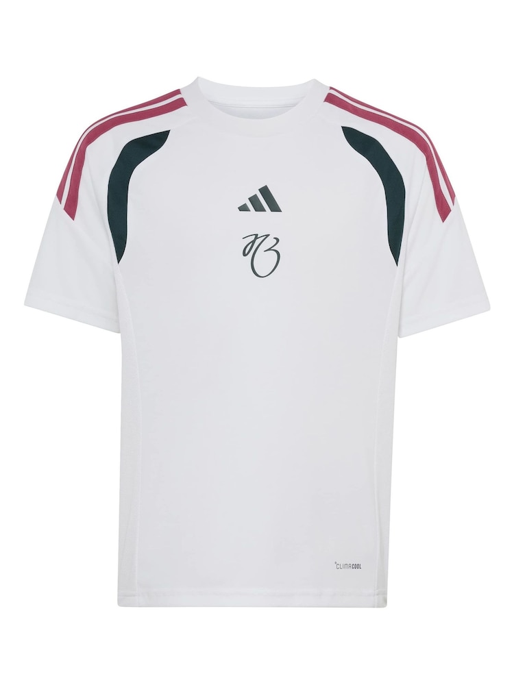 adidas White Jude Bellingham Training Jersey T-Shirt - Image 1 of 5 adidas White Jude Bellingham Training Jersey T-Shirt - Image 1 of 5
