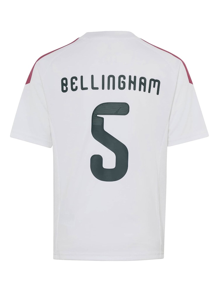 adidas White Jude Bellingham Training Jersey T-Shirt - Image 2 of 5 adidas White Jude Bellingham Training Jersey T-Shirt - Image 2 of 5