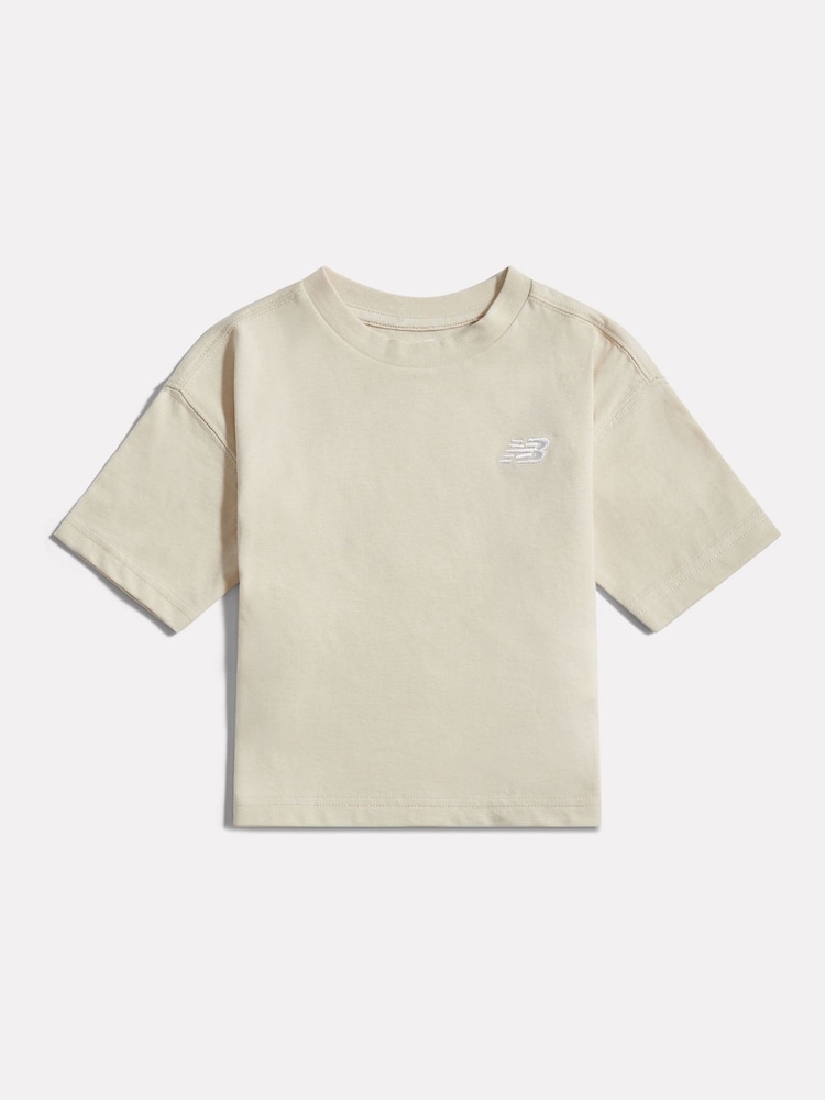 New Balance Natural Jersey Small Logo T-Shirt - Image 1 of 3 New Balance Natural Jersey Small Logo T-Shirt - Image 1 of 3