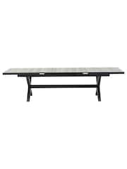 Maze Charcoal Grey Vienna Rectangular Extending Garden Dining Table - Image 5 of 6