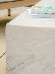 Maze Stone Natural Rectangular Sintered Garden Coffee Table - Image 3 of 5