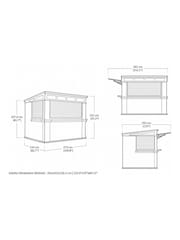 Keter Grey Signature Rosewood Garden Bar Shed - Image 3 of 6