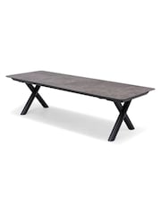 Maze Charcoal Grey Maxin 8 -12 Seater Extending Garden Dining Table - Image 4 of 6