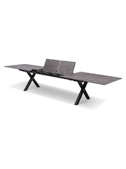 Maze Charcoal Grey Maxin 8 -12 Seater Extending Garden Dining Table - Image 5 of 6