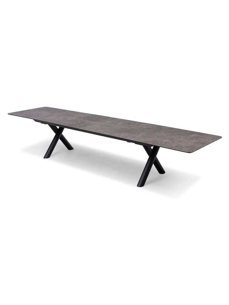 Maze Charcoal Grey Maxin 8 -12 Seater Extending Garden Dining Table - Image 6 of 6 Maze Charcoal Grey Maxin 8 -12 Seater Extending Garden Dining Table - Image 6 of 6