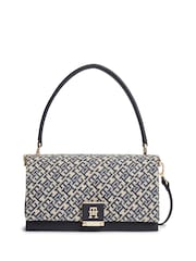 Tommy Hilfiger Blue Monogram Jacquard Cross-Body Bag - Image 1 of 5