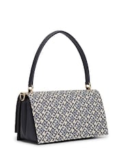 Tommy Hilfiger Blue Monogram Jacquard Cross-Body Bag - Image 4 of 5