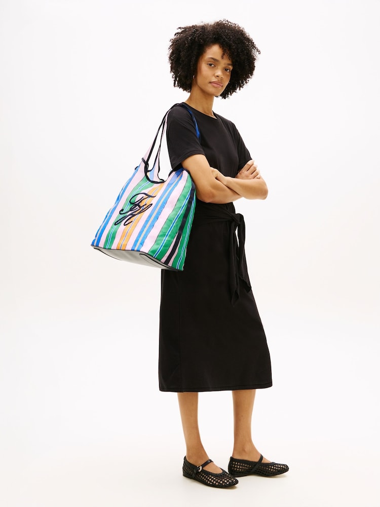 Tommy Hilfiger Mesh Beach Tote Bag With Pouch - Bilde 5 av 5