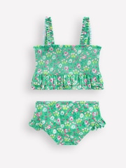 Boden Green Peplum Smocked Bikini - Image 2 of 3