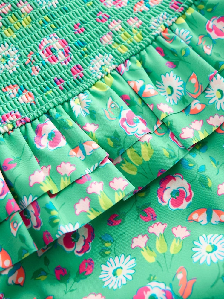 Boden Green Peplum Smocked Bikini - Image 3 of 3