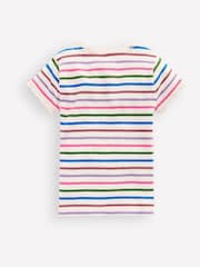 Boden Pink Short Sleeve Ribbed T-Shirt - Image 2 of 3