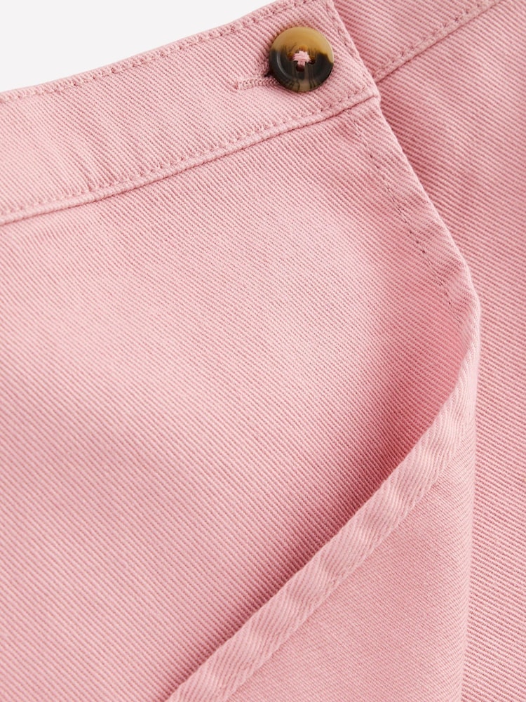 Boden Pink Wrap Woven Skirt - Image 5 of 5