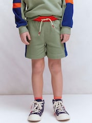 Boden Green Colourblock Shorts - Image 1 of 6