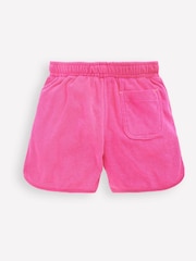Boden Pink Towelling Embroidered Shorts - Image 4 of 5