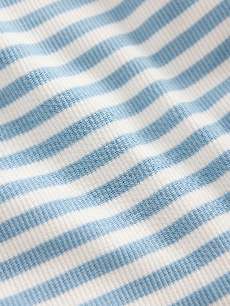 Boden Blue Ribbed Lace Trim Vest - Image 3 of 3