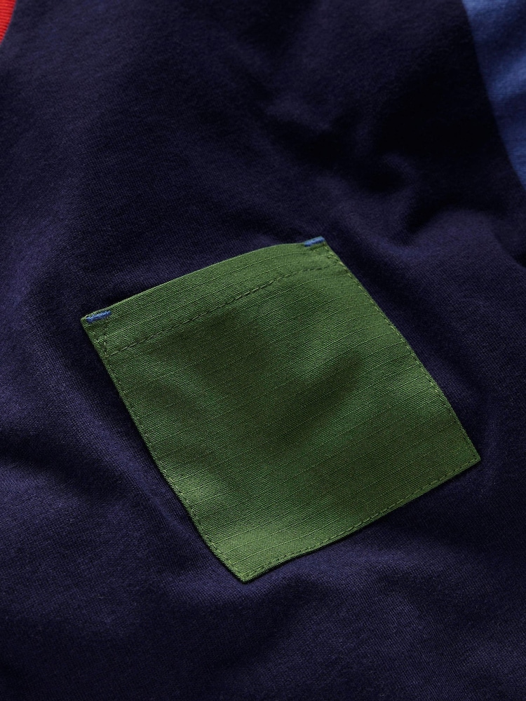 Boden Blue Relaxed Ripstop T-Shirt - Image 6 of 6