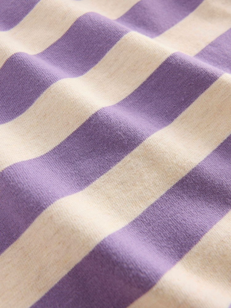 Boden Purple Relaxed Breton T-Shirt - Image 3 of 3