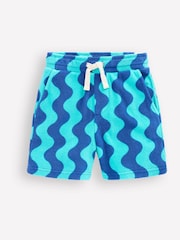 Boden Blue Towelling Shorts - Image 1 of 3