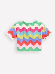 Boden Pink Dropped Shoulder Towelling Top - Image 2 of 3