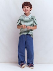 Boden Green Slub Polo Shirt - Image 1 of 6