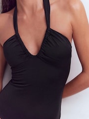 Boden Black Minori Halter Tie Swimsuit - Image 2 of 7