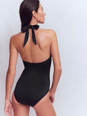 Boden Black Minori Halter Tie Swimsuit - Image 3 of 7