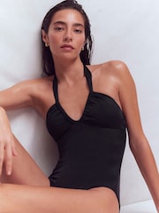 Boden Black Minori Halter Tie Swimsuit - Image 4 of 7