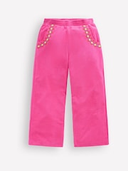 Boden Pink Straight Towelling Trousers - Image 3 of 5