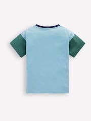 Boden Sky Blue Relaxed Ripstop T-Shirt - Image 2 of 3