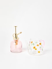 Oliver Bonas Pink Spotty Watering Can & Plant Mister Gift Set - Image 1 of 5