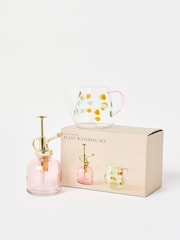Oliver Bonas Pink Spotty Watering Can & Plant Mister Gift Set - Image 2 of 5