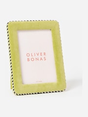 Oliver Bonas Green Dulce Velvet Photo Frame 5x7 - Image 2 of 4