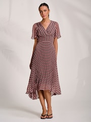 Jolie Moi プリーツシフォンマキシドレス - 画像 1 / 6