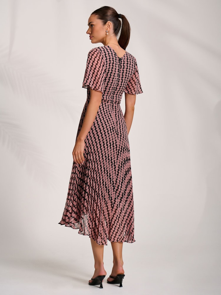 Jolie Moi プリーツシフォンマキシドレス - 画像 2 / 6