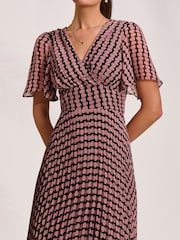 Jolie Moi プリーツシフォンマキシドレス - 画像 3 / 6