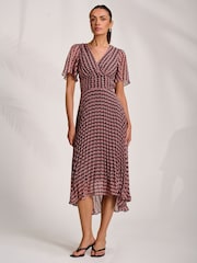 Jolie Moi プリーツシフォンマキシドレス - 画像 4 / 6