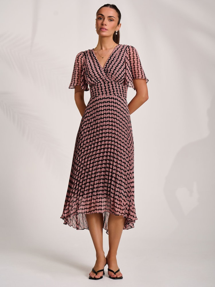 Jolie Moi プリーツシフォンマキシドレス - 画像 6 / 6