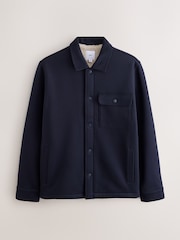 Navy Blue Borg Lined Shacket - Image 9 of 12